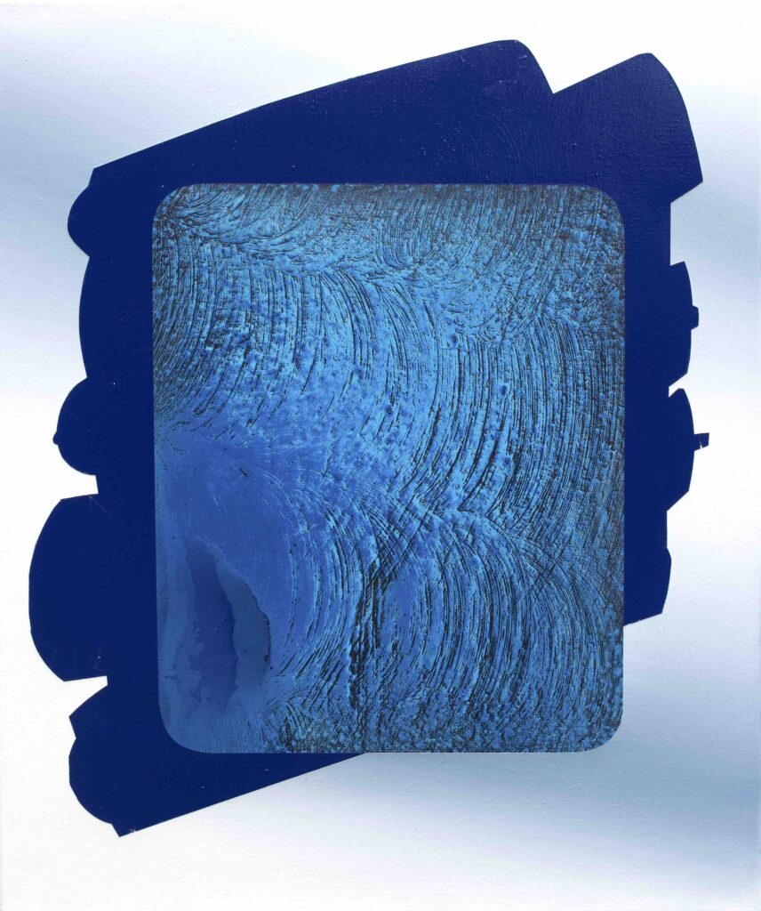 Axel Winter, Time an placement Nr. 3, 2024, Acryl auf Leinwand, 60 × 50 cm