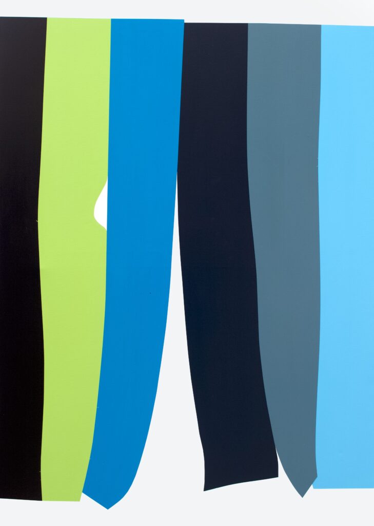 Axel Winter, There`s a situation, 2025, Lack auf Leinwand, 140 × 100 cm