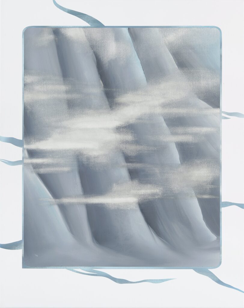 Axel Winter, Fußedes, 2024, Acryl auf Leinwand, 75 × 60 cm